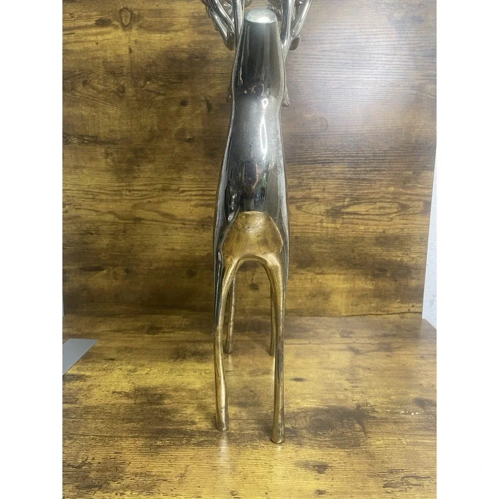 Pottery Barn Williams Sonoma Silver-Plated Reindeer Candelabra 1997 10-Cup 20